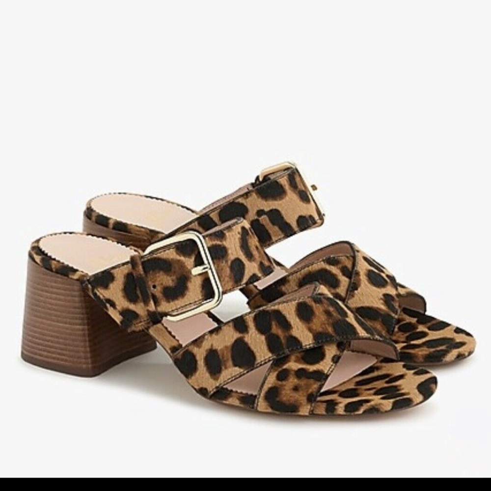 J.Crew Penny Slide- Leopard